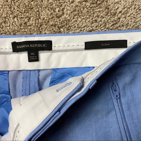 Banana Republic Blue Sloan Zip-pocket Pant 4L - Picture 3 of 8